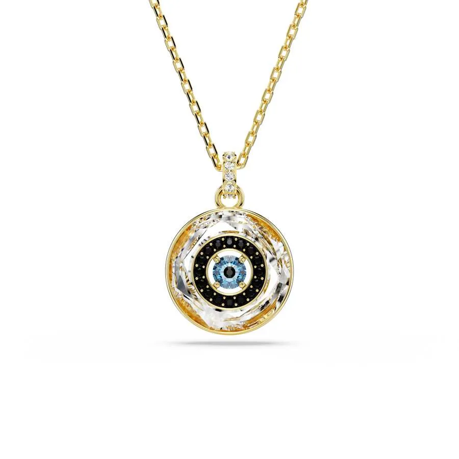 Symbolica Gold-tone Plated Evil Eye Blue Pendant 5692169