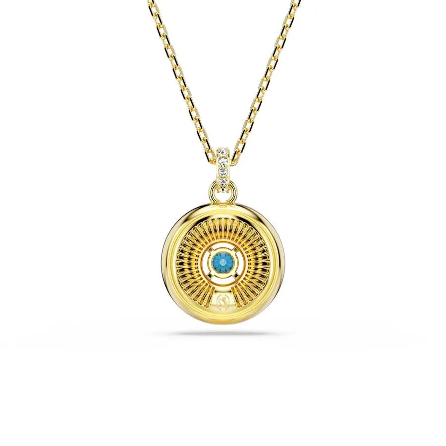 Symbolica Gold-tone Plated Evil Eye Blue Pendant 5692169