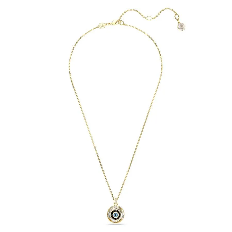 Symbolica Gold-tone Plated Evil Eye Blue Pendant 5692169