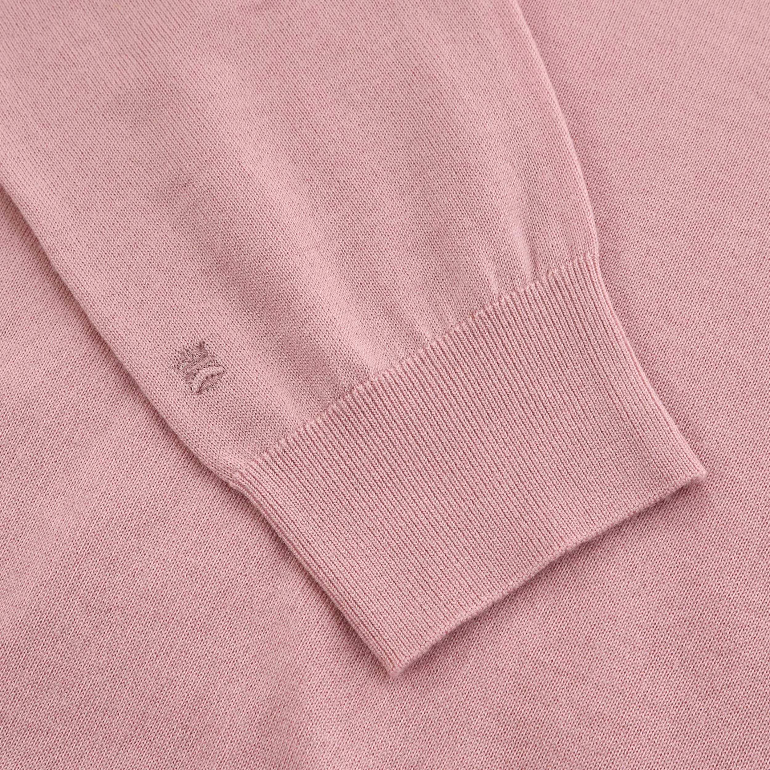 Thomas Maine 1/4 Zip Knitwear in Pink