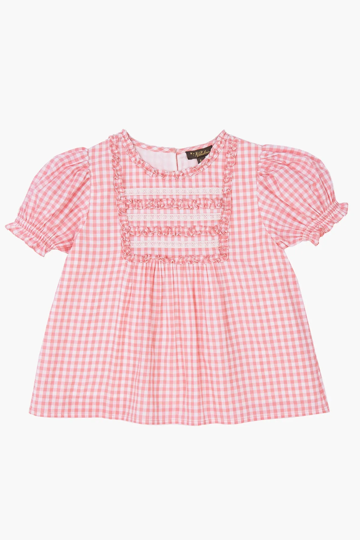 Velveteen Gracie Gingham Girls Shirt