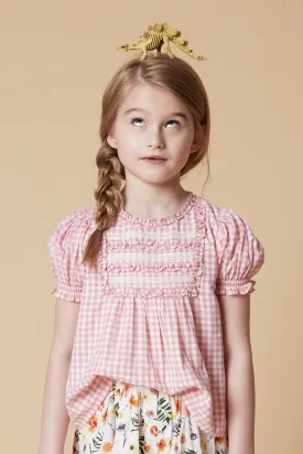 Velveteen Gracie Gingham Girls Shirt