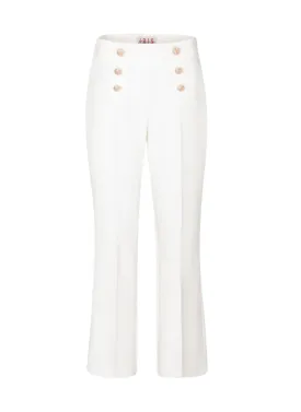 WHITE HIGH-WAISTED PANTS