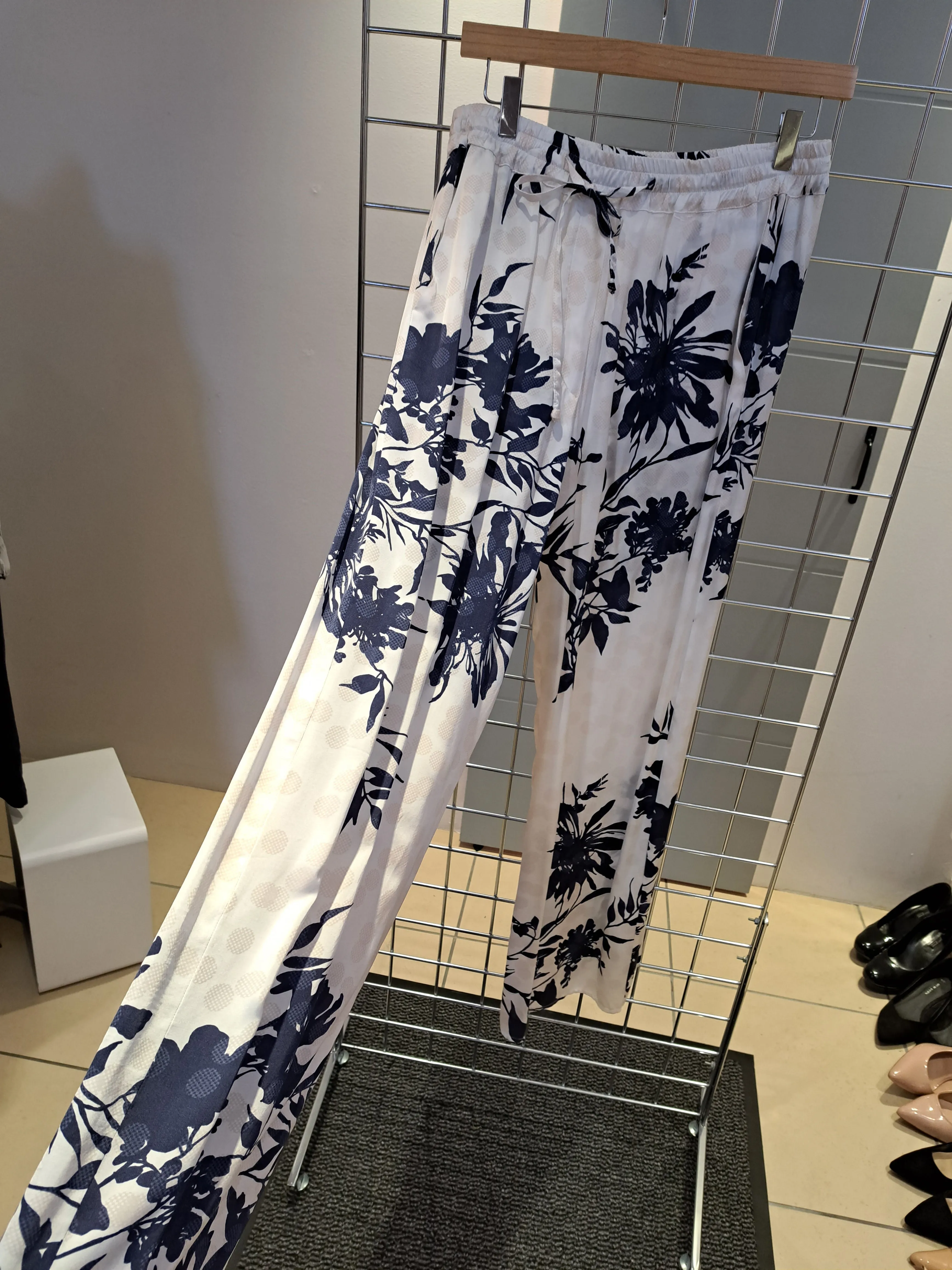 Wide Leg flower Print Trousers