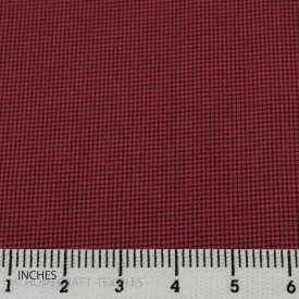 Wine Micro Check Cotton Print